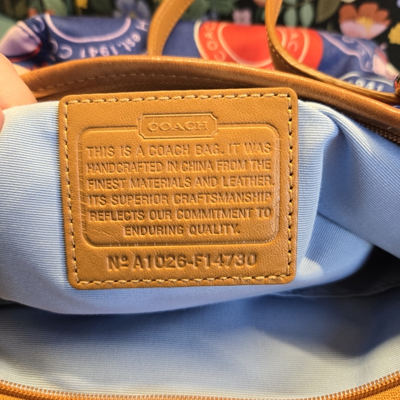 COACH Snaphead Polka-Dot Leah Multicolor Tote Crossbody Bag F14730 - Picture 3 of 16